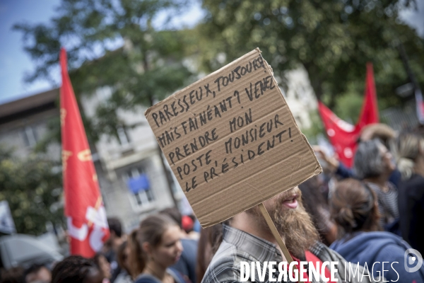 Manifestation CGT contre le projet de réforme du Code du Travail du 12 septembre 2017