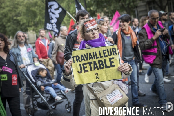 Manifestation CGT contre le projet de réforme du Code du Travail du 12 septembre 2017