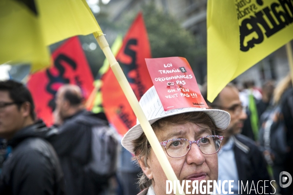 Manifestation CGT contre le projet de réforme du Code du Travail du 12 septembre 2017