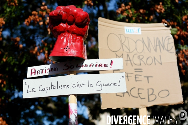 Manifestation contre la réforme du code du travail