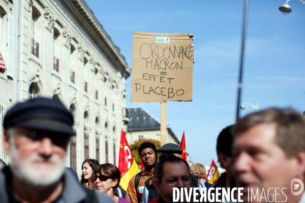 Manifestation contre la réforme du code du travail