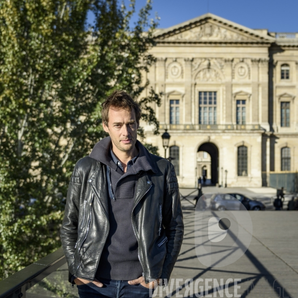 Emmanuel Noblet sur le Pont des Arts à Paris