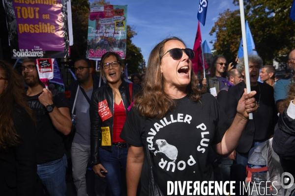 Manifestation contre la loi Travail à Paris 21 sept 2017