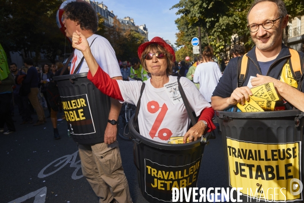 Manifestation contre la loi Travail à Paris 21 sept 2017