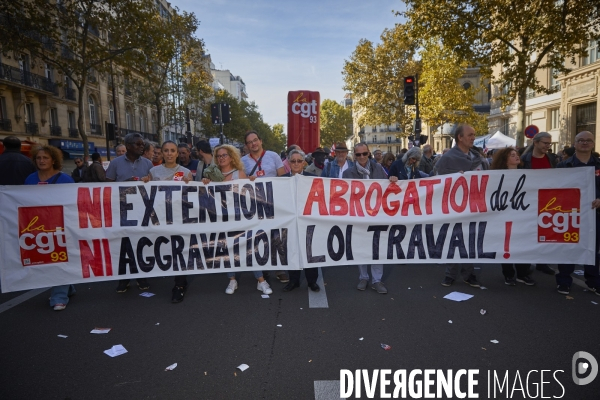 Manifestation contre la loi Travail à Paris 21 sept 2017