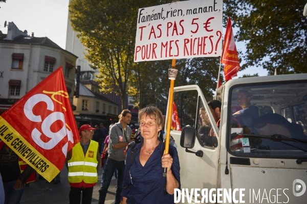 Manifestation contre la loi Travail à Paris 21 sept 2017