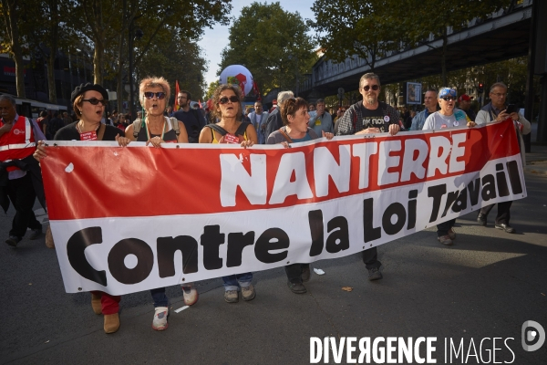 Manifestation contre la loi Travail à Paris 21 sept 2017