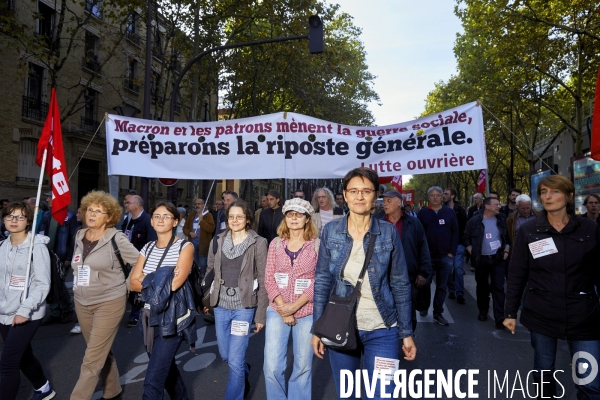 Manifestation contre la loi Travail à Paris 21 sept 2017