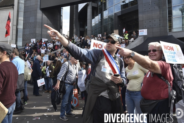 Manifestation contre la réforme du Code du travail à Paris.