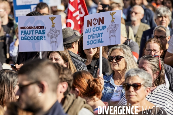 Manifestation loi travail FRANCE INSOUMISE