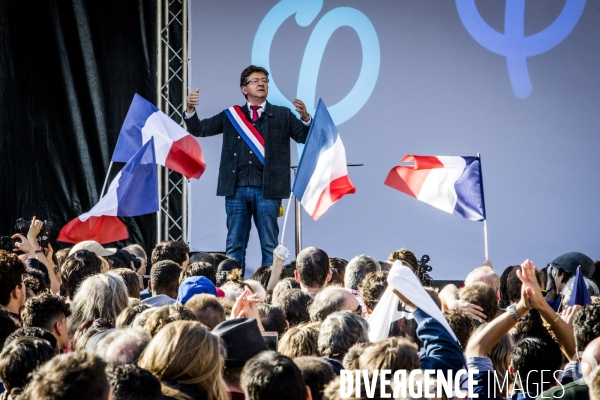 La France Insoumise du 23.09.2017: Marche & Discours JL Melenchon