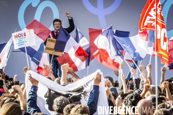 La France Insoumise du 23.09.2017: Marche & Discours JL Melenchon