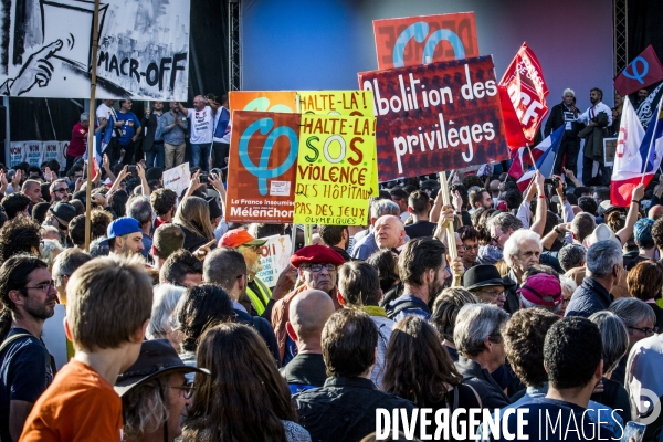 La France Insoumise du 23.09.2017: Marche & Discours JL Melenchon