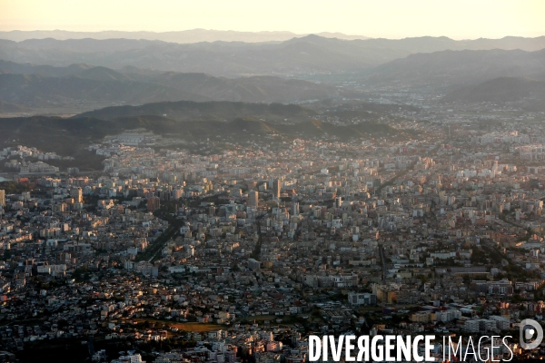 Tirana vue du ciel