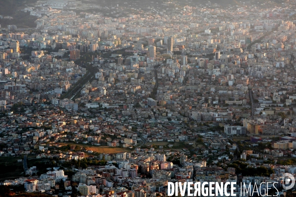 Tirana vue du ciel