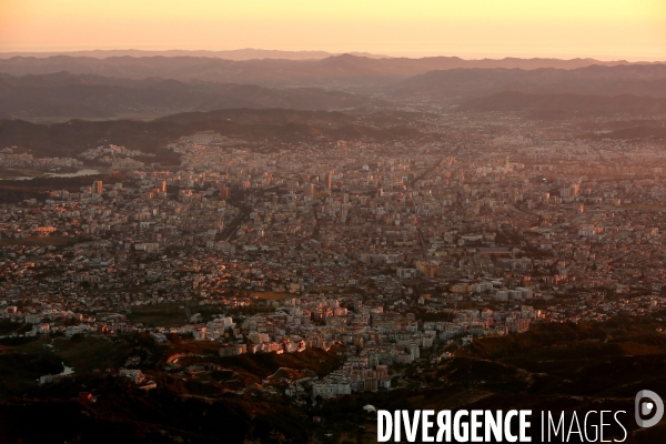 Tirana vue du ciel