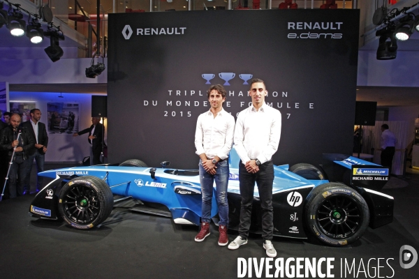 Renault e-dams. Nicolas et Alain Prost.