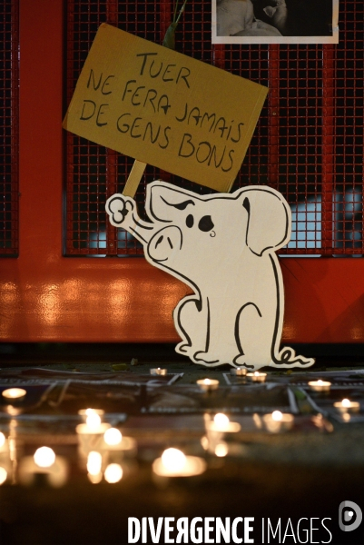 Nuit Debout devant l abattoir Guy Harang à Houdan. No slaughterhouses.
