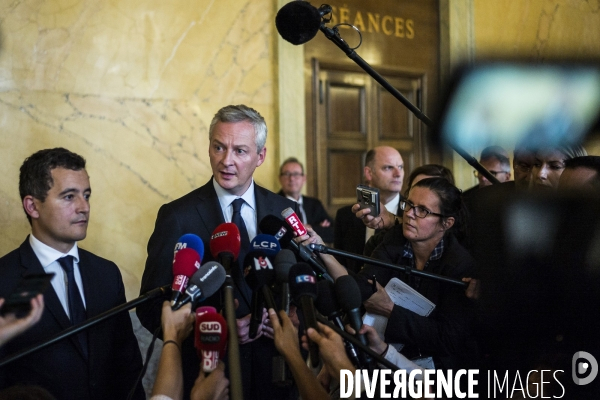 Conférence de presse le Maire- Darmanin