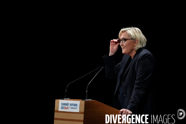 Journée des élus du front national / Marine le Pen