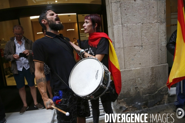 Barcelone 30-09 Anti indépendantiste de la droite et de l extrème droite