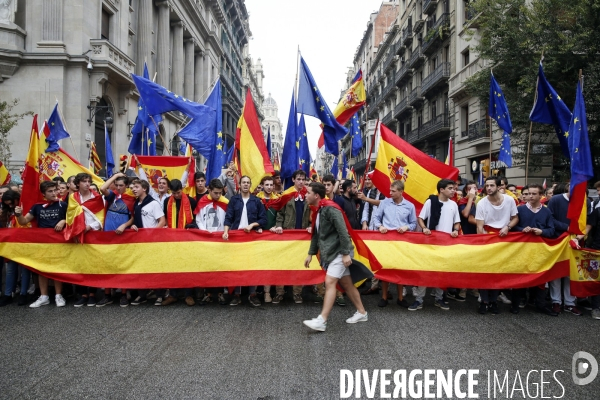 Barcelone 30-09 Anti indépendantiste de la droite et de l extrème droite