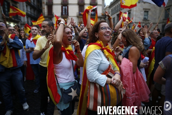 Barcelone 30-09 Anti indépendantiste de la droite et de l extrème droite