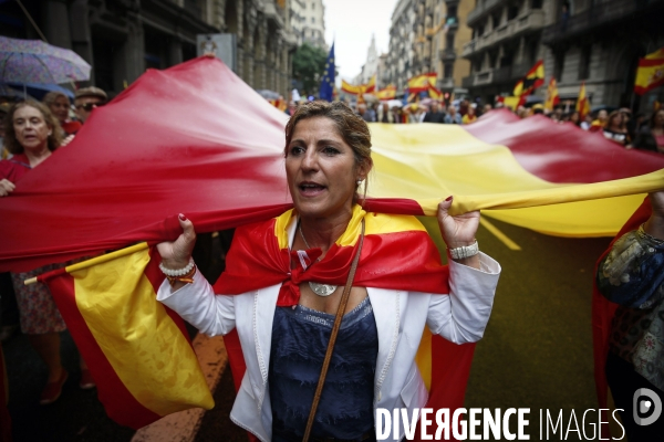 Barcelone 30-09 Anti indépendantiste de la droite et de l extrème droite