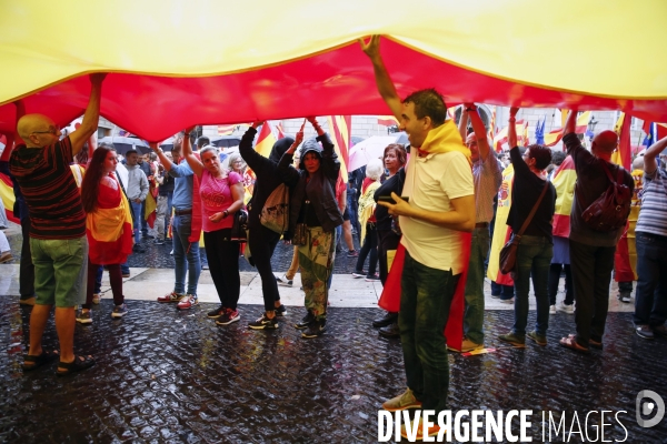 Barcelone 30-09 Anti indépendantiste de la droite et de l extrème droite