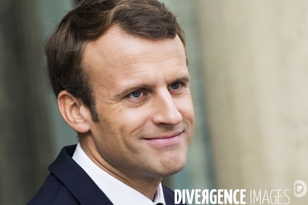 Portraits du Président de la République Emmanuel Macron.