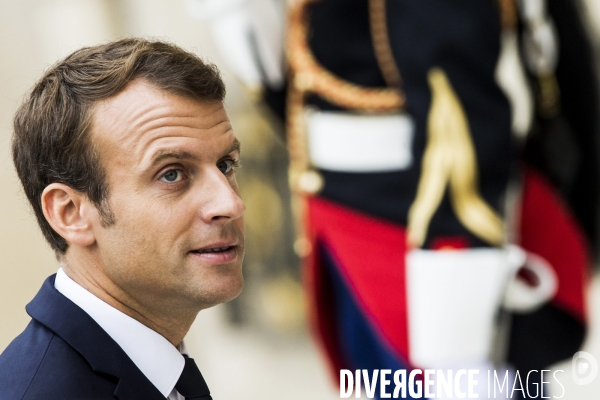 Portraits du Président de la République Emmanuel Macron.