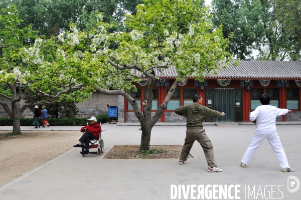 Le parc pékinois Ditan, ambiances