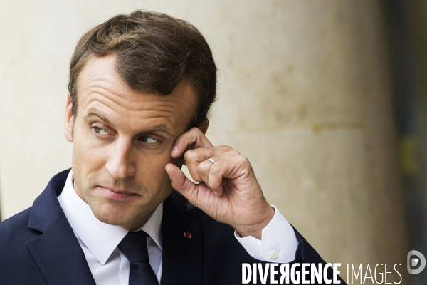 Portraits du Président de la République Emmanuel Macron.