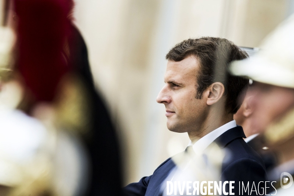 Portraits du Président de la République Emmanuel Macron.