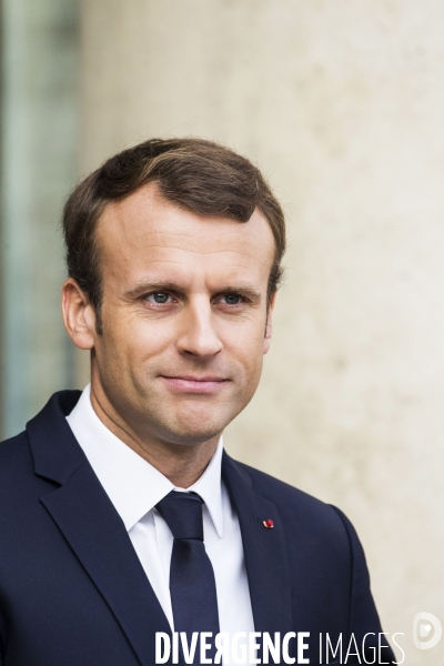 Portraits du Président de la République Emmanuel Macron.