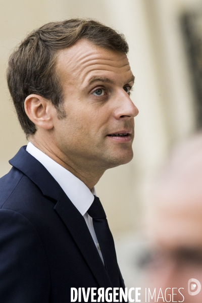 Portraits du Président de la République Emmanuel Macron.