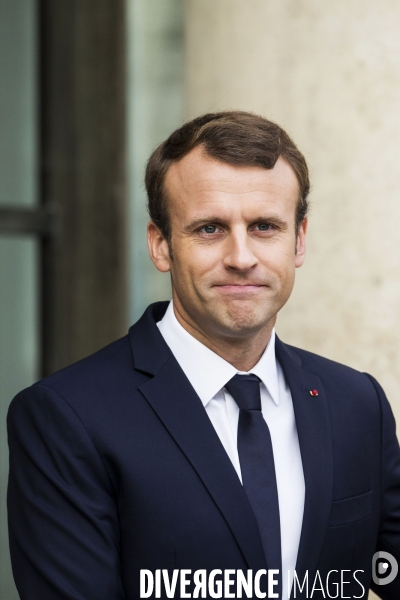 Portraits du Président de la République Emmanuel Macron.