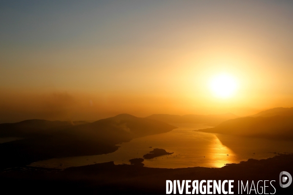 Coucher de soleil sur les Bouches de Kotor