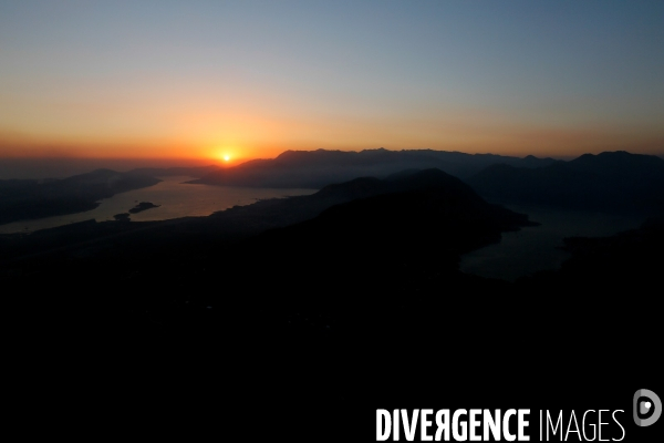 Coucher de soleil sur les Bouches de Kotor