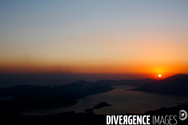 Coucher de soleil sur les Bouches de Kotor