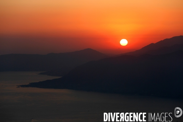 Coucher de soleil sur les Bouches de Kotor