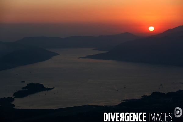 Coucher de soleil sur les Bouches de Kotor