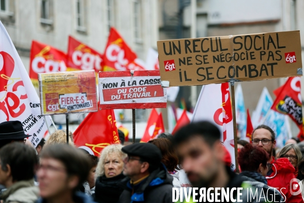 Manifestation des fonctionnaires