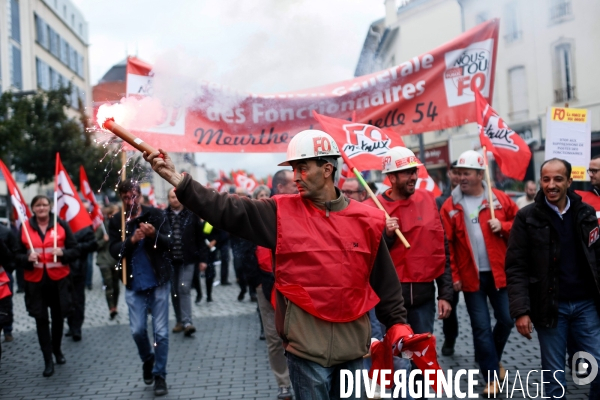 Manifestation des fonctionnaires