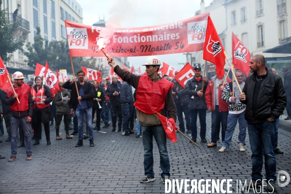 Manifestation des fonctionnaires