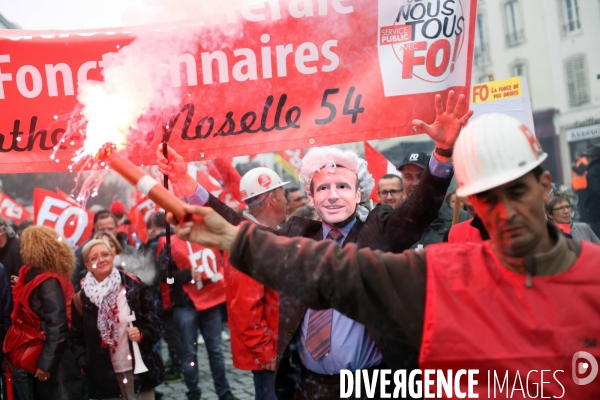 Manifestation des fonctionnaires