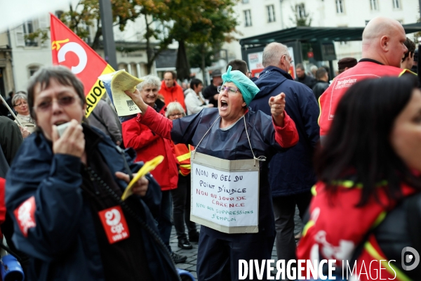 Manifestation des fonctionnaires