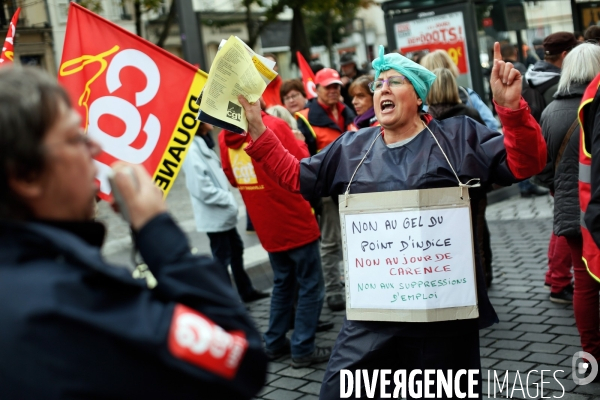 Manifestation des fonctionnaires