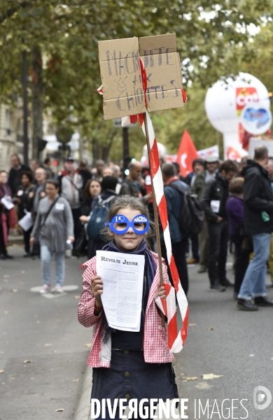 Manifestation contre la réforme du Code du travail à Paris.