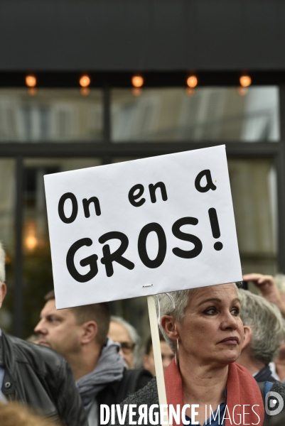 Manifestation contre la réforme du Code du travail à Paris.